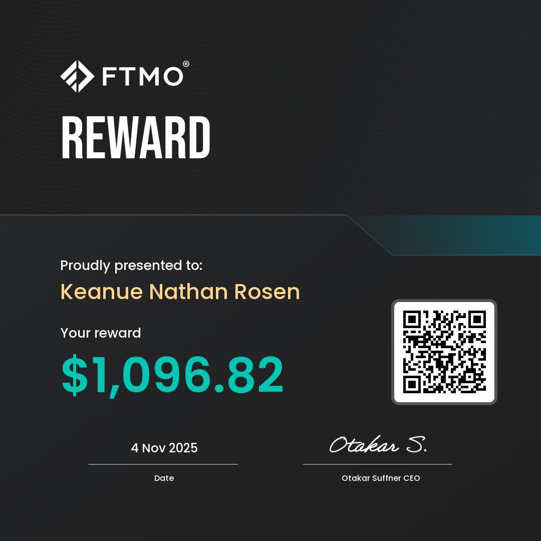FTMO payout certificate 2
